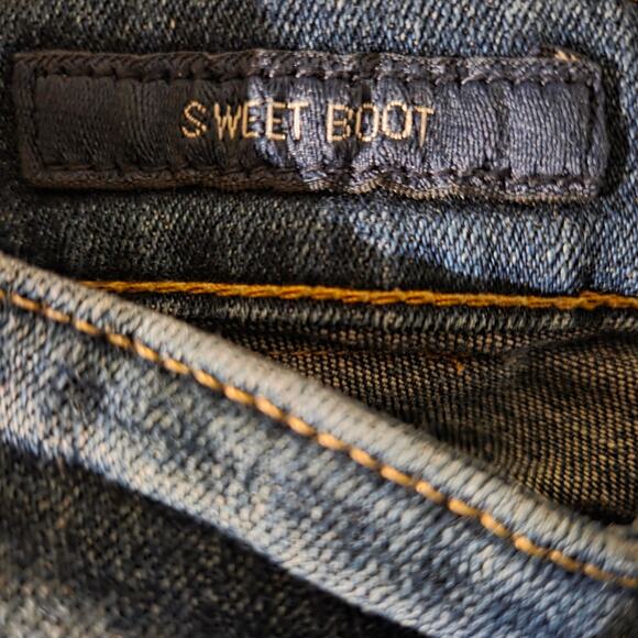 Lucky Brand Sweet Boot Acid Wash Denim Jeans - Size 12/31 - Picture 7 of 8